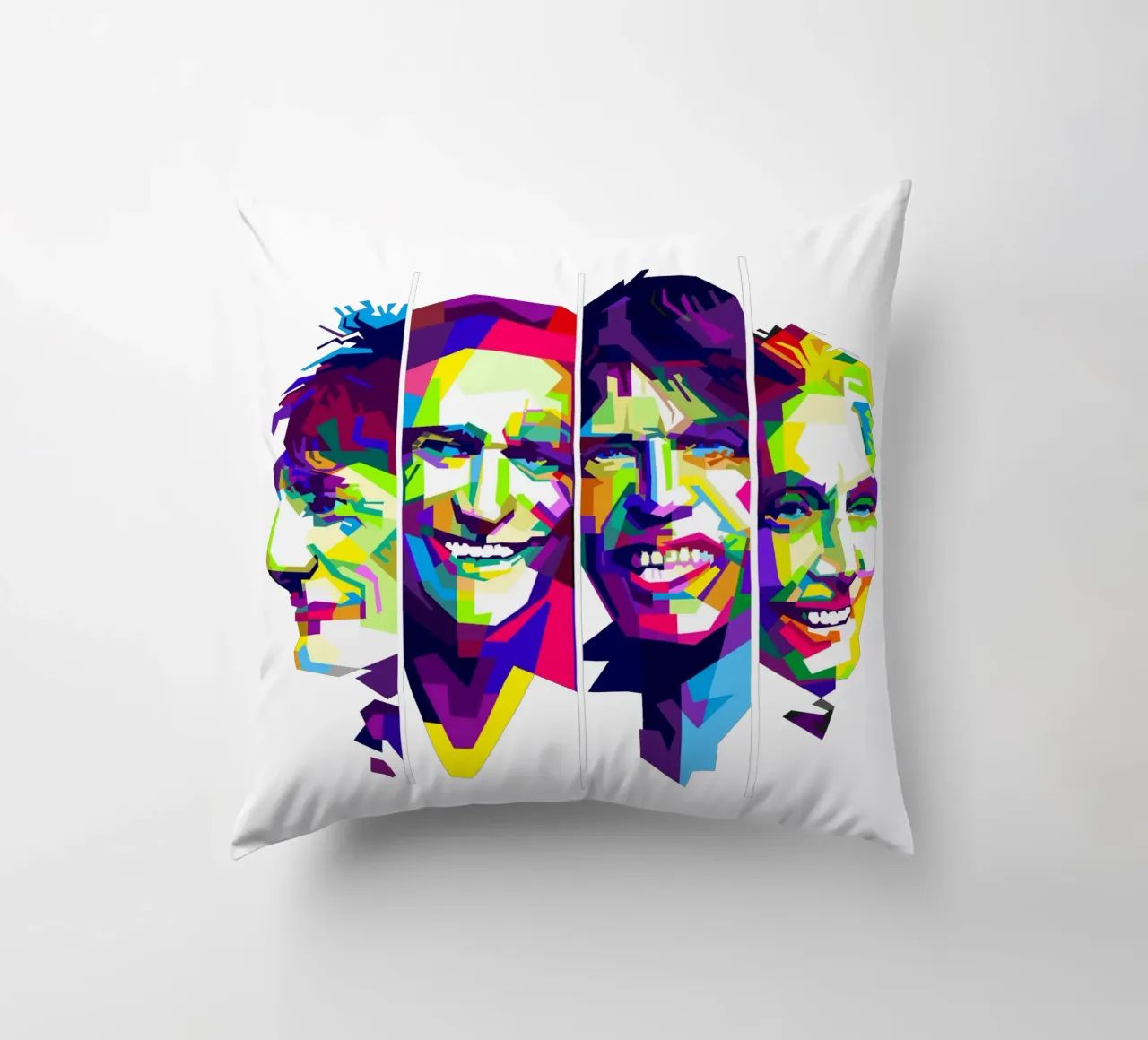Rolling Stones Rock And Roll Band WPAP Trending Now cuscino da Artkreator