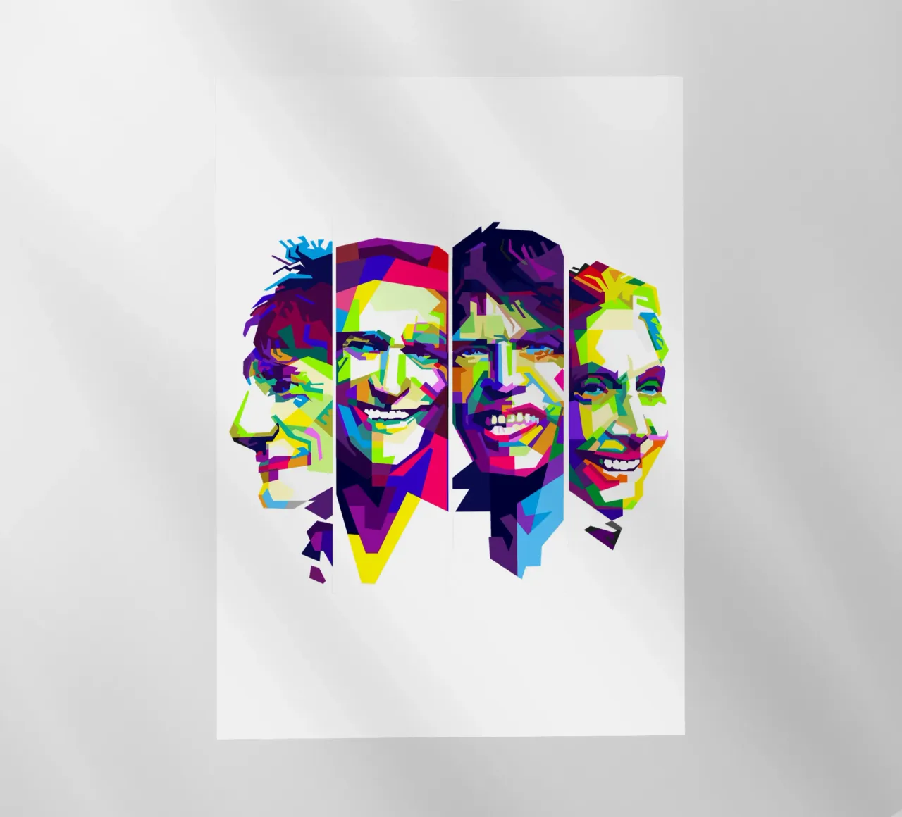 Rolling Stones Rock And Roll Band WPAP Trending Now pellicola backlit da Artkreator