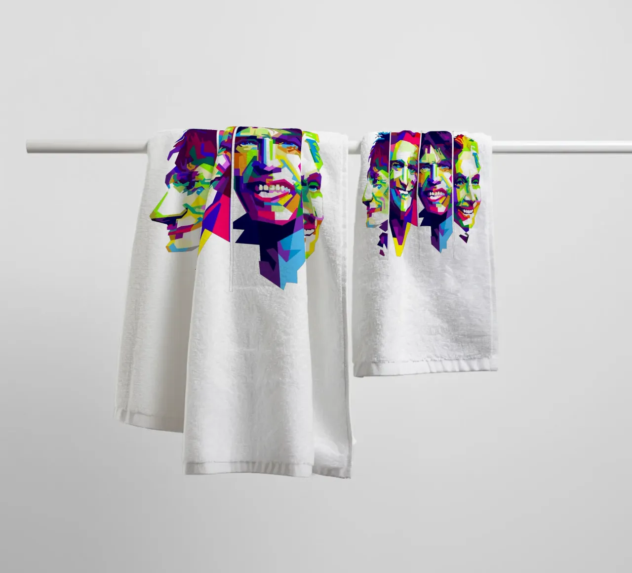 Rolling Stones Rock And Roll Band WPAP Trending Now asciugamano da bagno da Artkreator