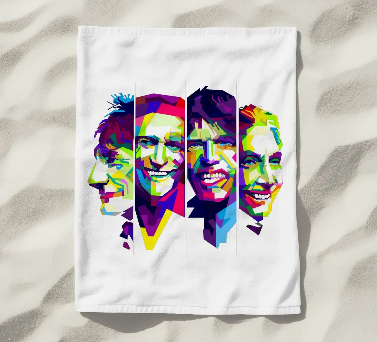 Rolling Stones Rock And Roll Band WPAP Trending Now telo mare da Artkreator