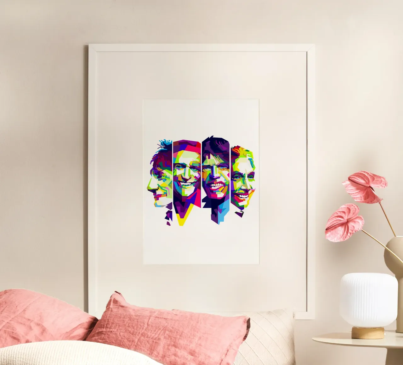 Rolling Stones Rock And Roll Band WPAP Trending Now carta hahnemühle da Artkreator