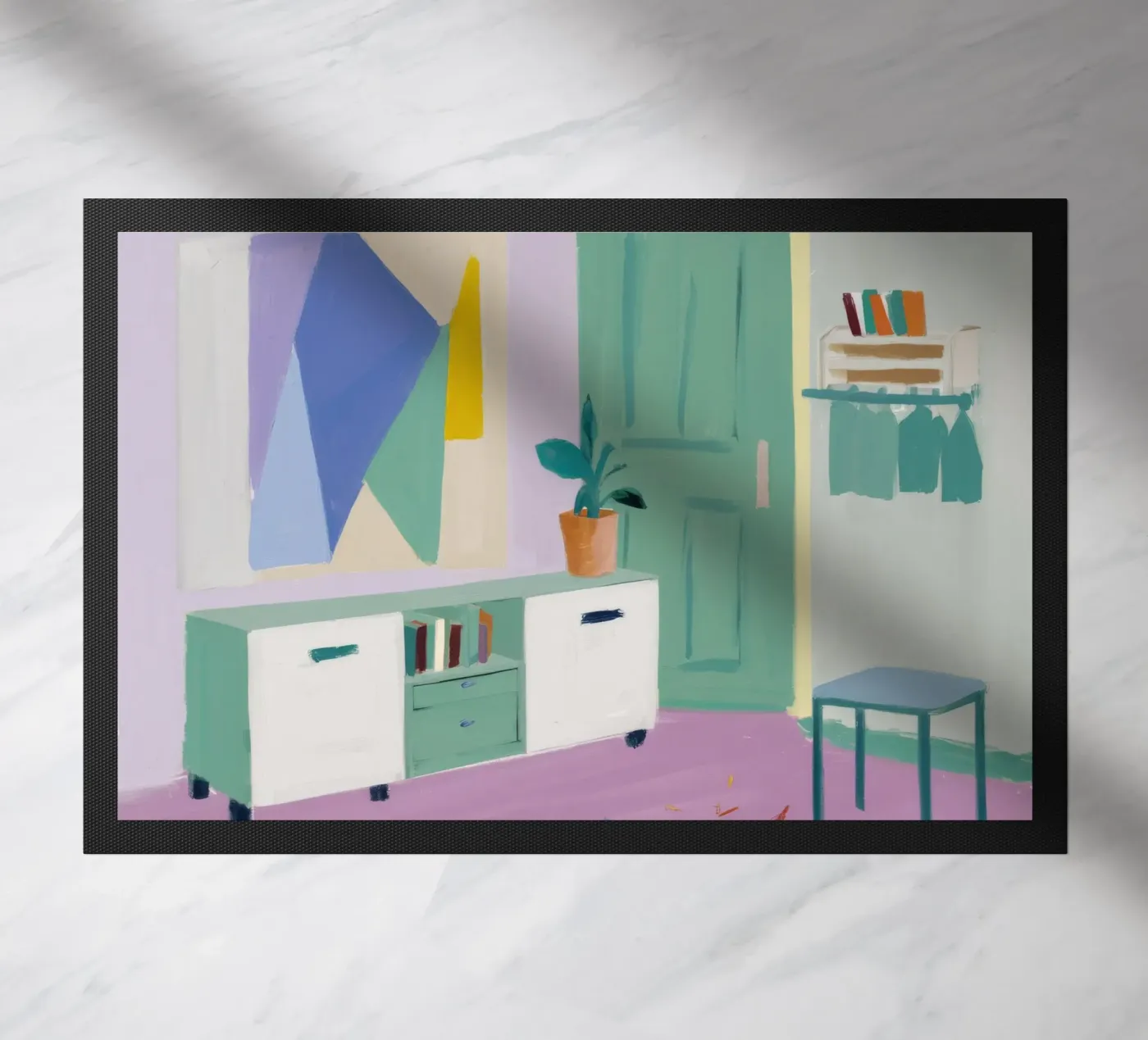 Mint Interior Stillness doormat by Stone Patina