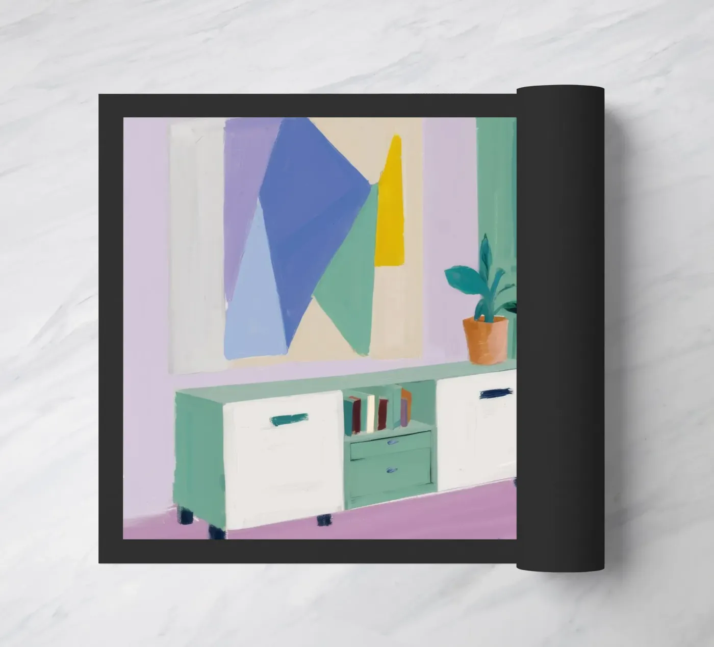 Mint Interior Stillness doormat by Stone Patina