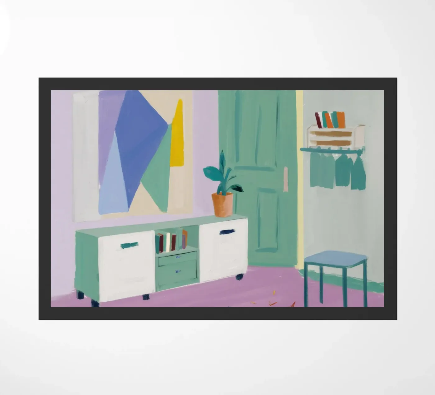 Mint Interior Stillness doormat by Stone Patina