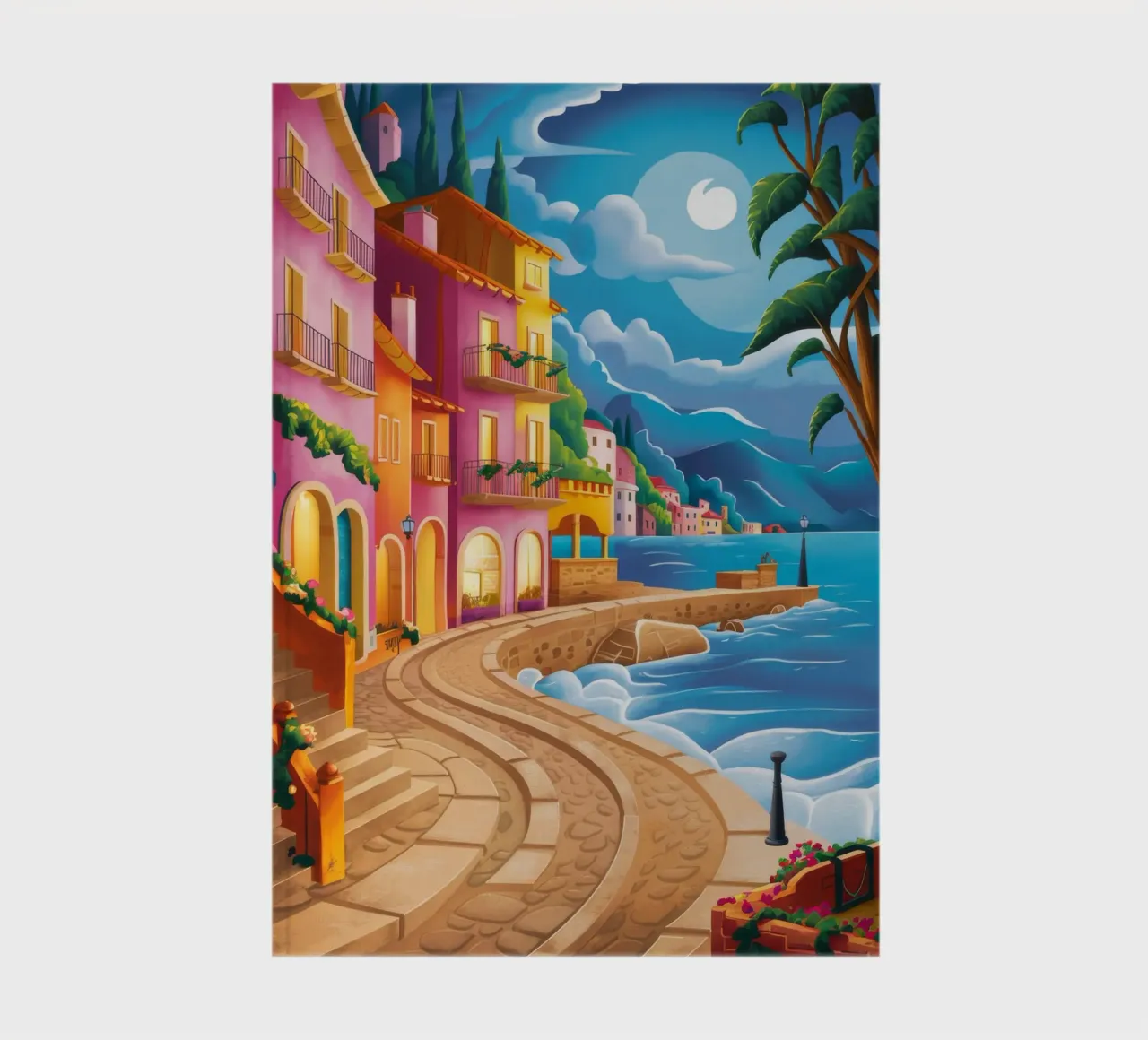 Moonlit Coastal Serenity notebook by Jasper Rune