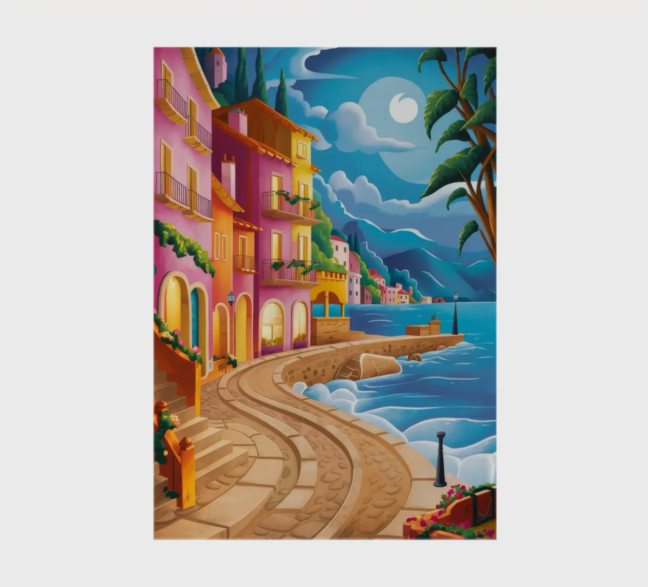 Moonlit Coastal Serenity notebook by Jasper Rune