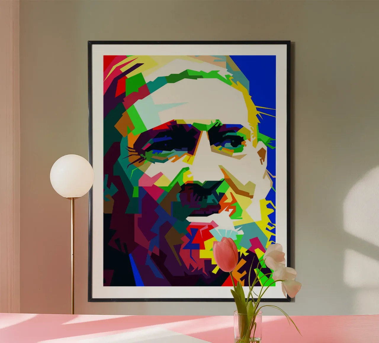 Willie Nelson US Country Folk Singer WPAP Trending Now poster with wooden frame by Artkreator
