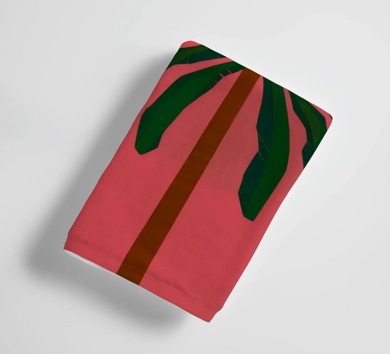 Crimson Palm Silhouette towel by Stone Patina