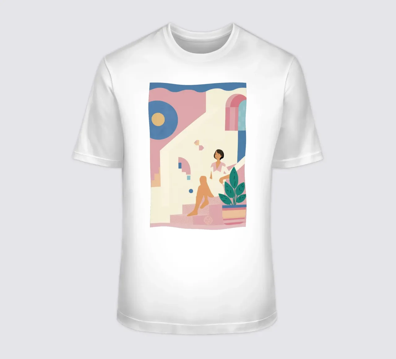 Figura pastello in ascesa t-shirt da Stone Patina