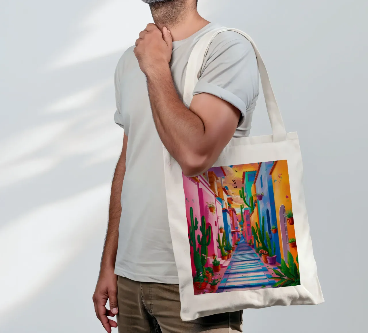Vibrant Souk Passage tote bag by Jasper Rune
