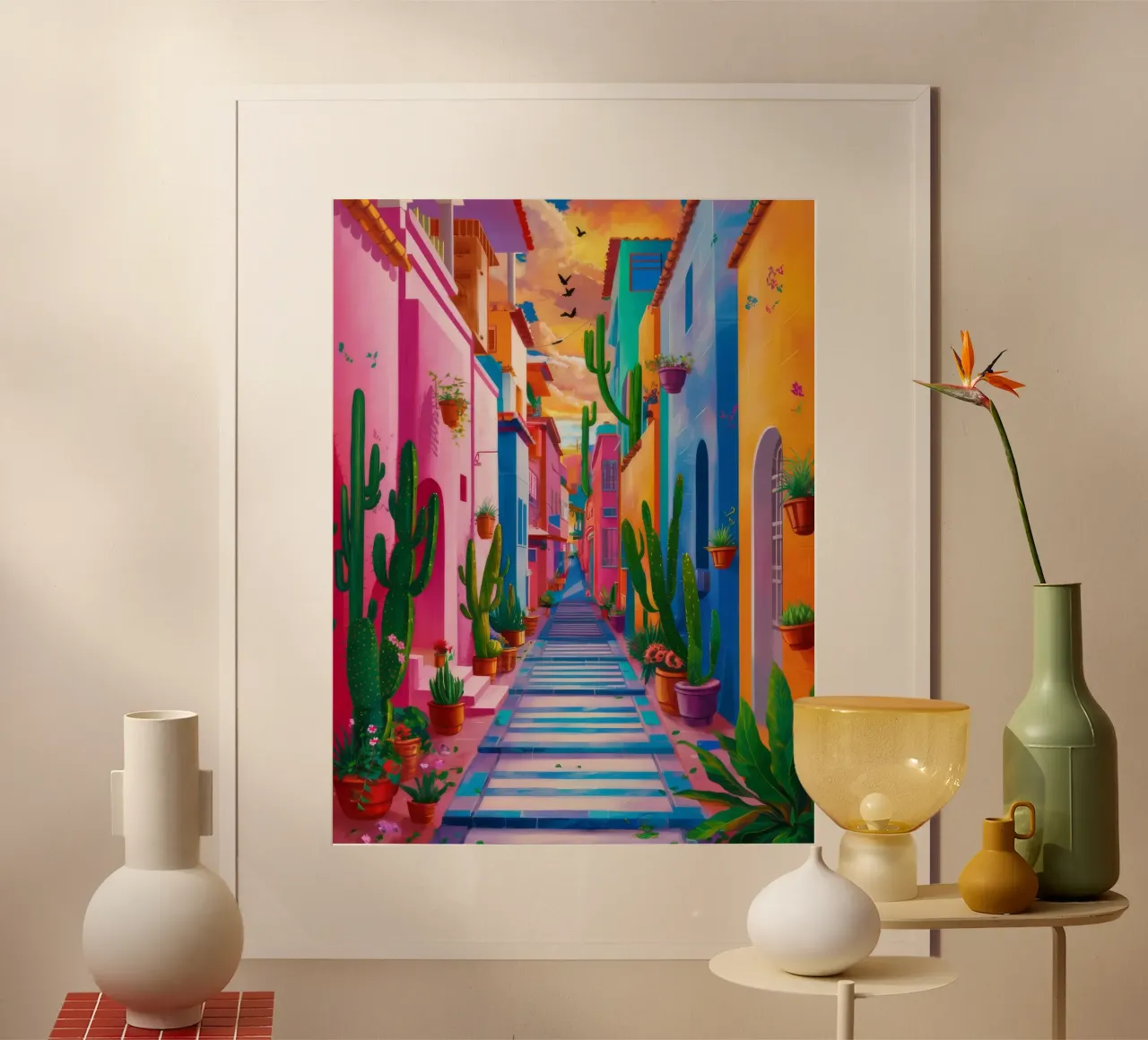 Vibrant Souk Passage hahnemühle by Jasper Rune