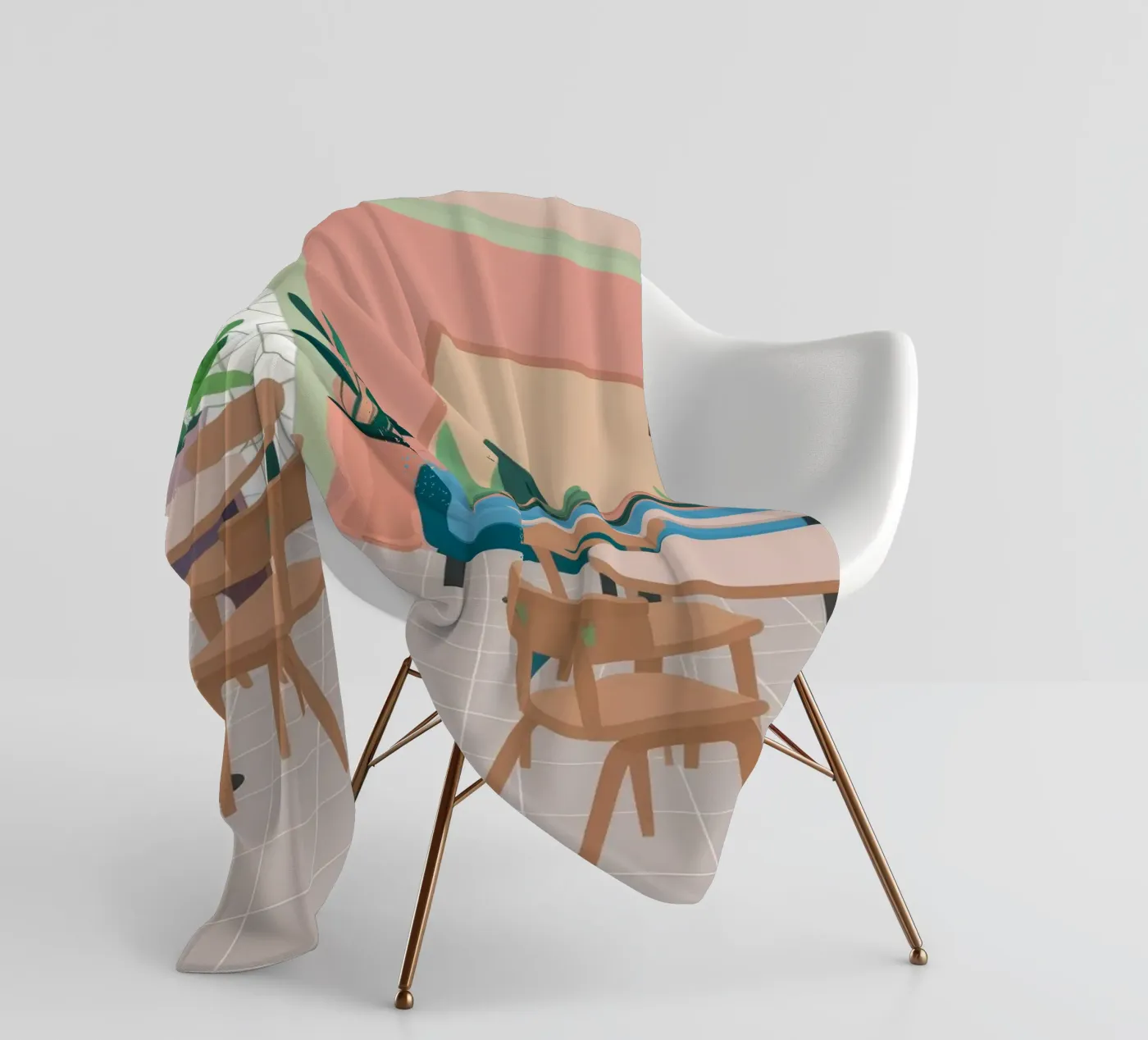 Chic Cafe Repose Fleecedecke von Stone Patina