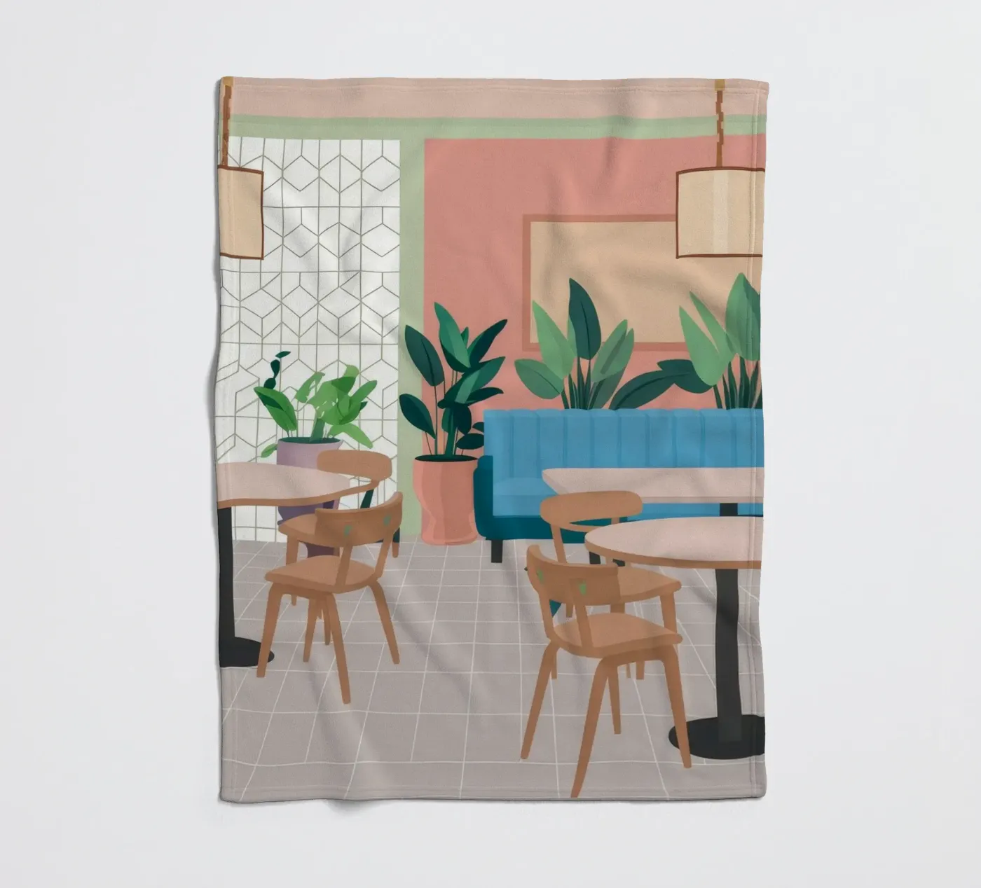 Chic Cafe Repose Fleecedecke von Stone Patina