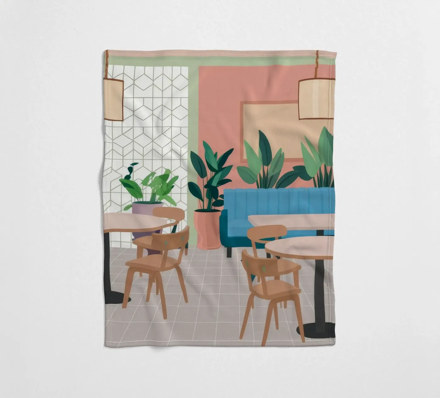 Chic Cafe Repose Fleecedecke von Stone Patina