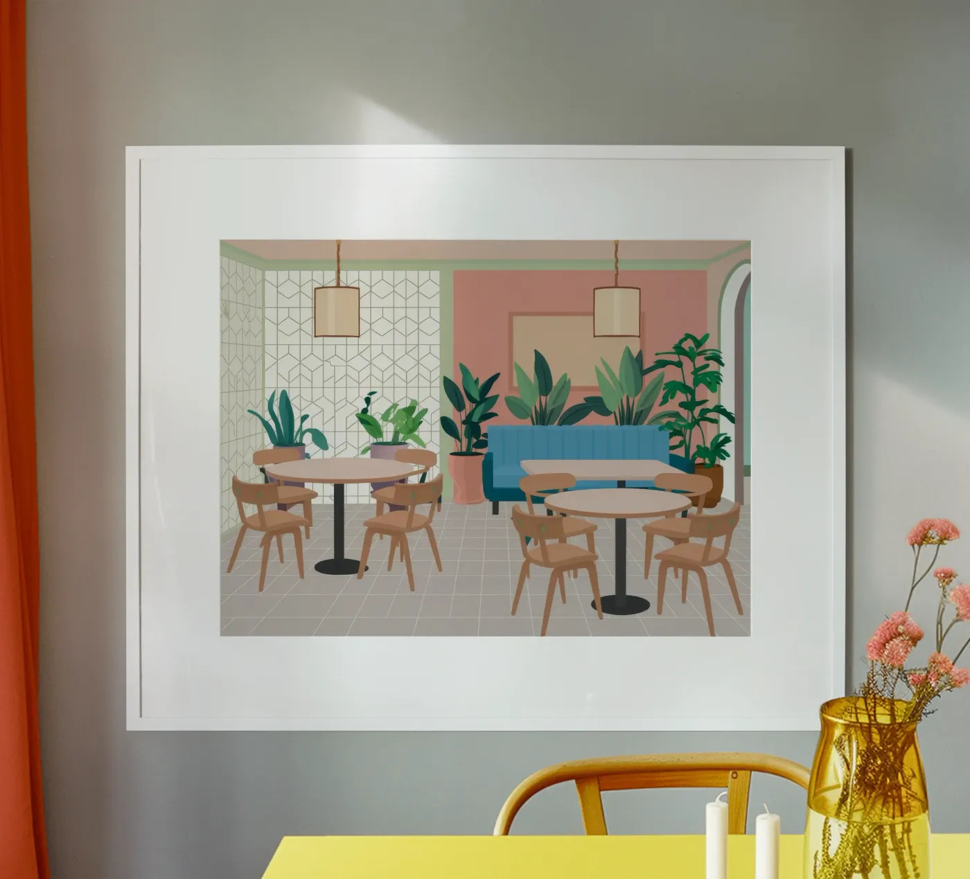 Chic Cafe Repose poster by Stone Patina