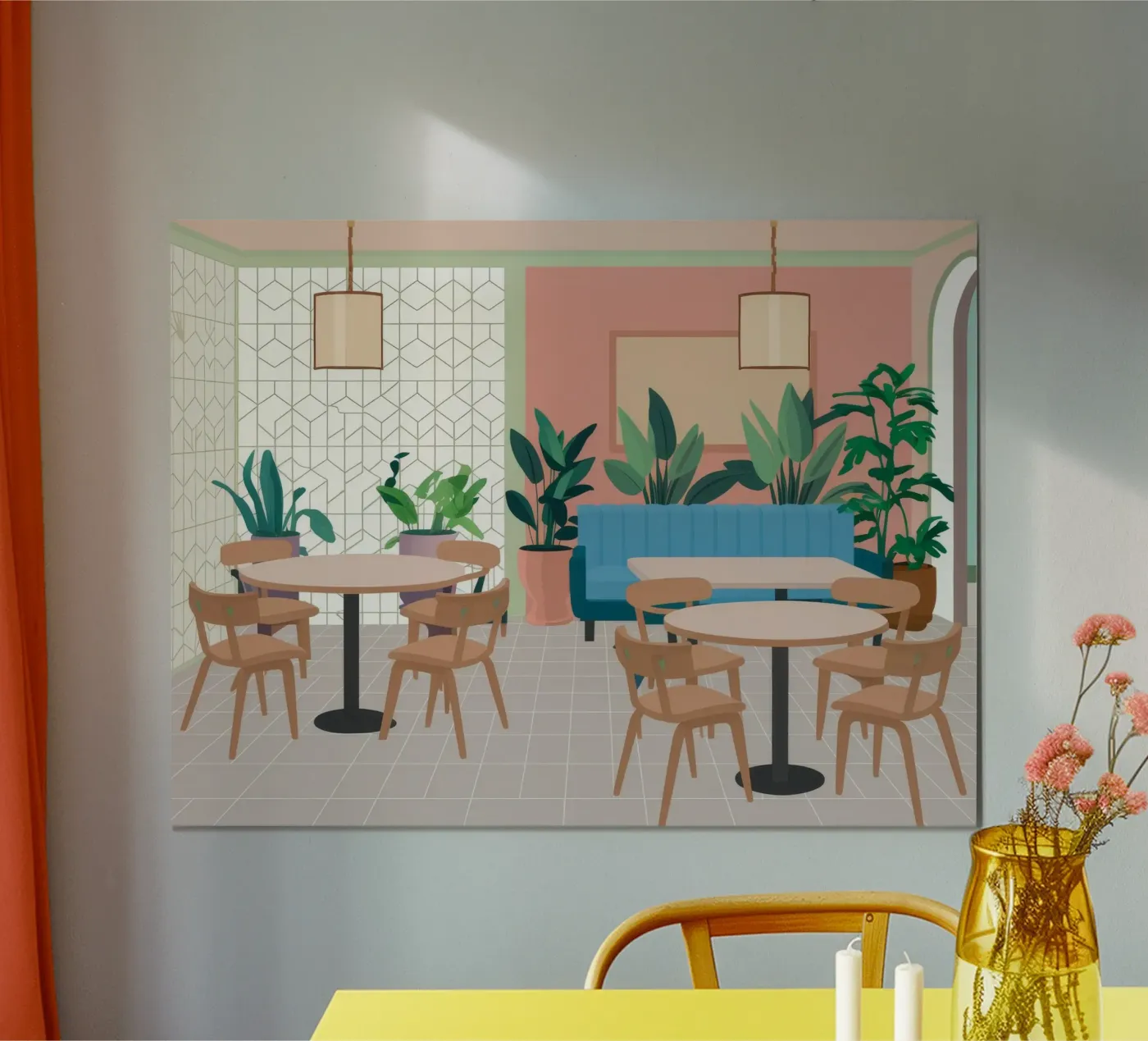 Chic Cafe Repose poster by Stone Patina