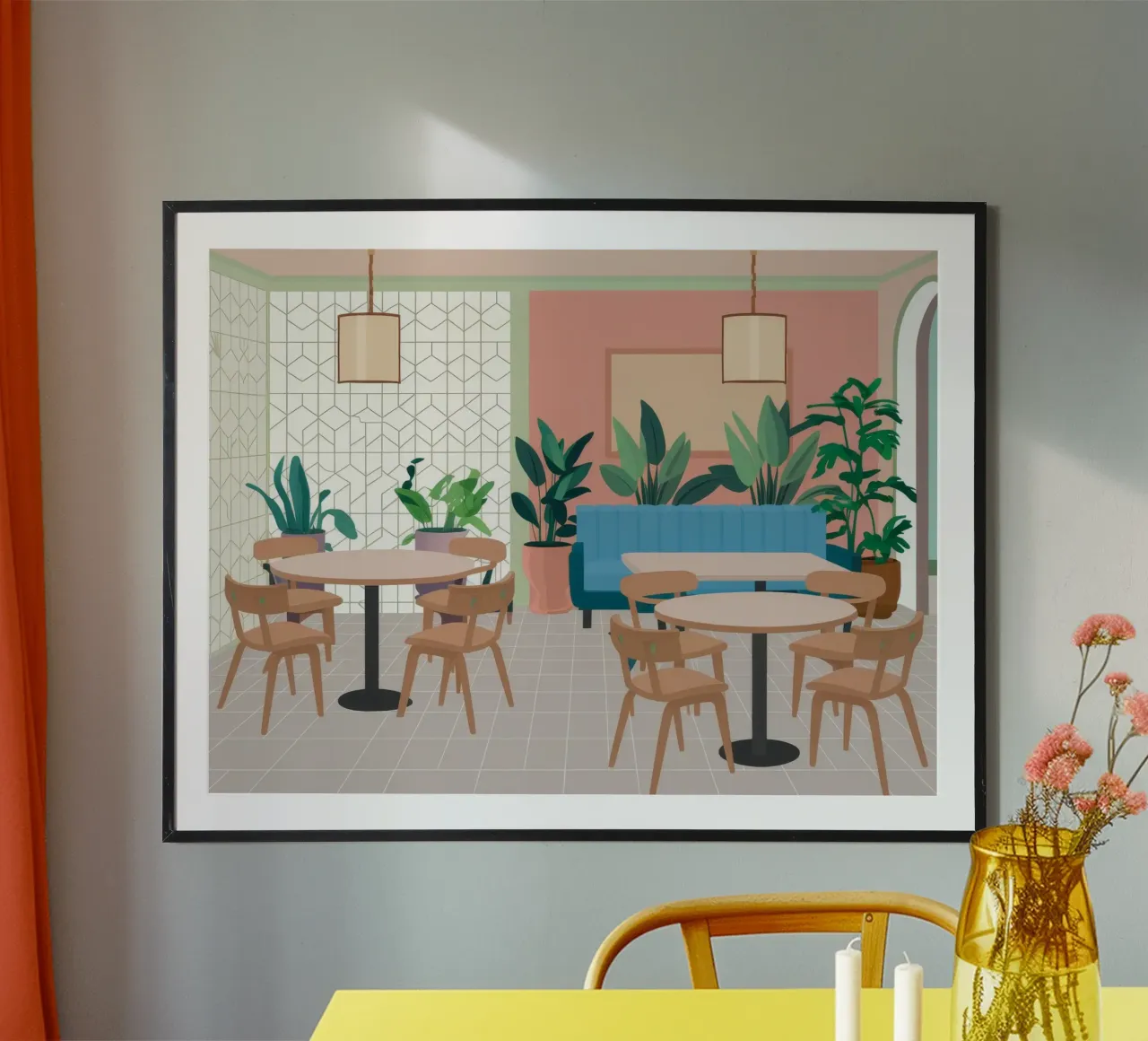 Chic Cafe Repose poster by Stone Patina