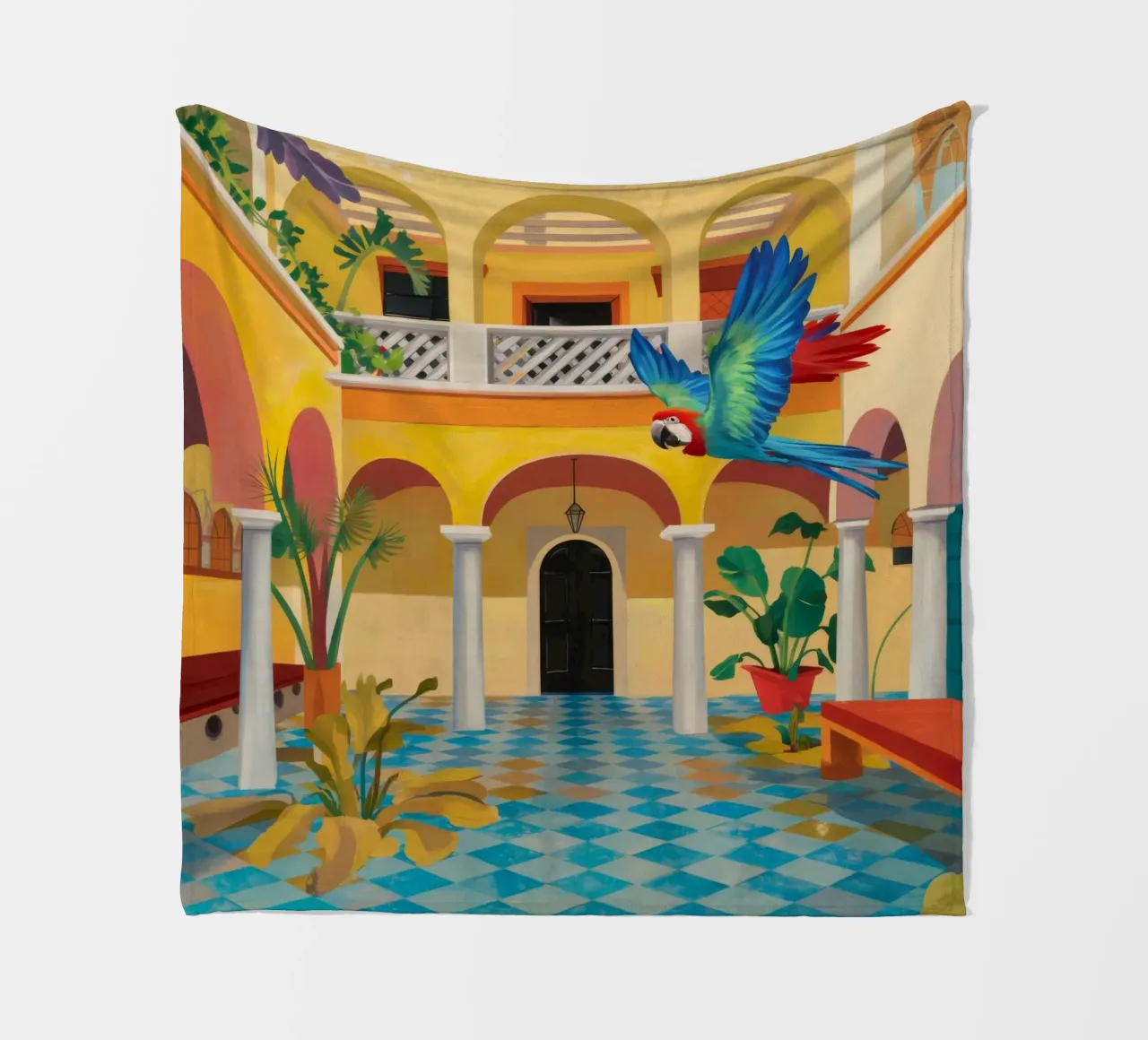 Cortile Parrot Majesty coperta in pile da Jasper Rune