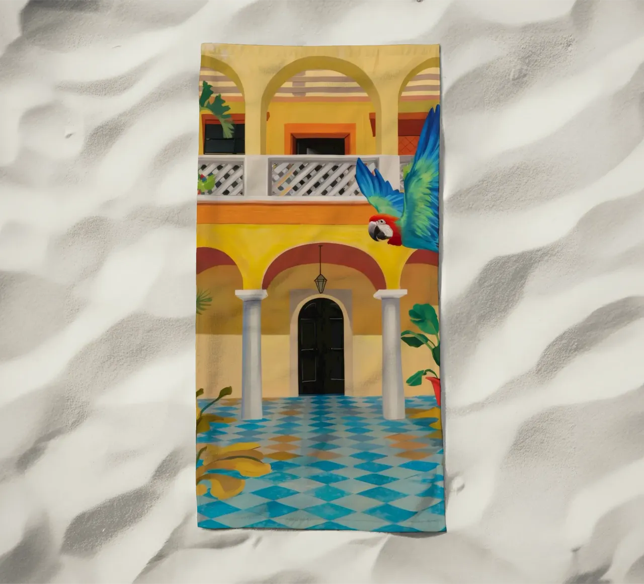 Cortile Parrot Majesty telo mare da Jasper Rune