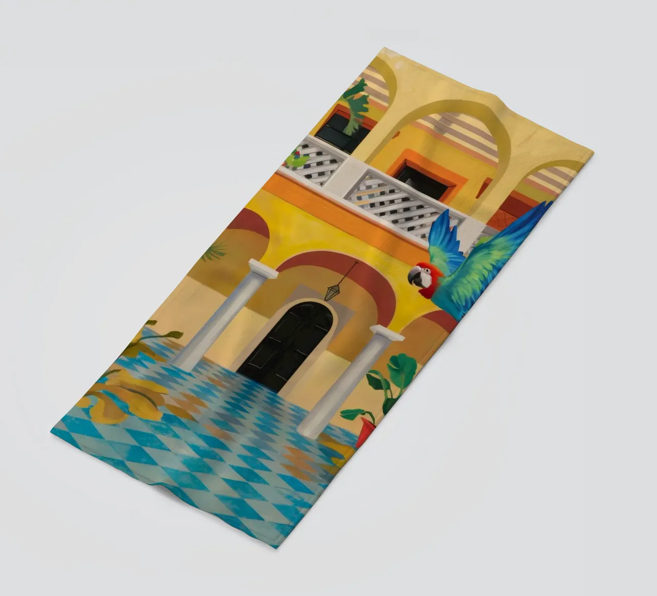Cortile Parrot Majesty telo mare da Jasper Rune