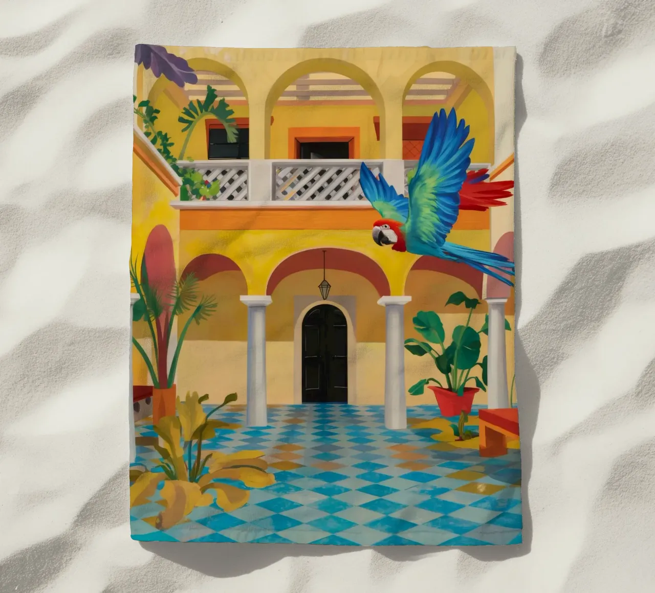 Cortile Parrot Majesty telo mare da Jasper Rune