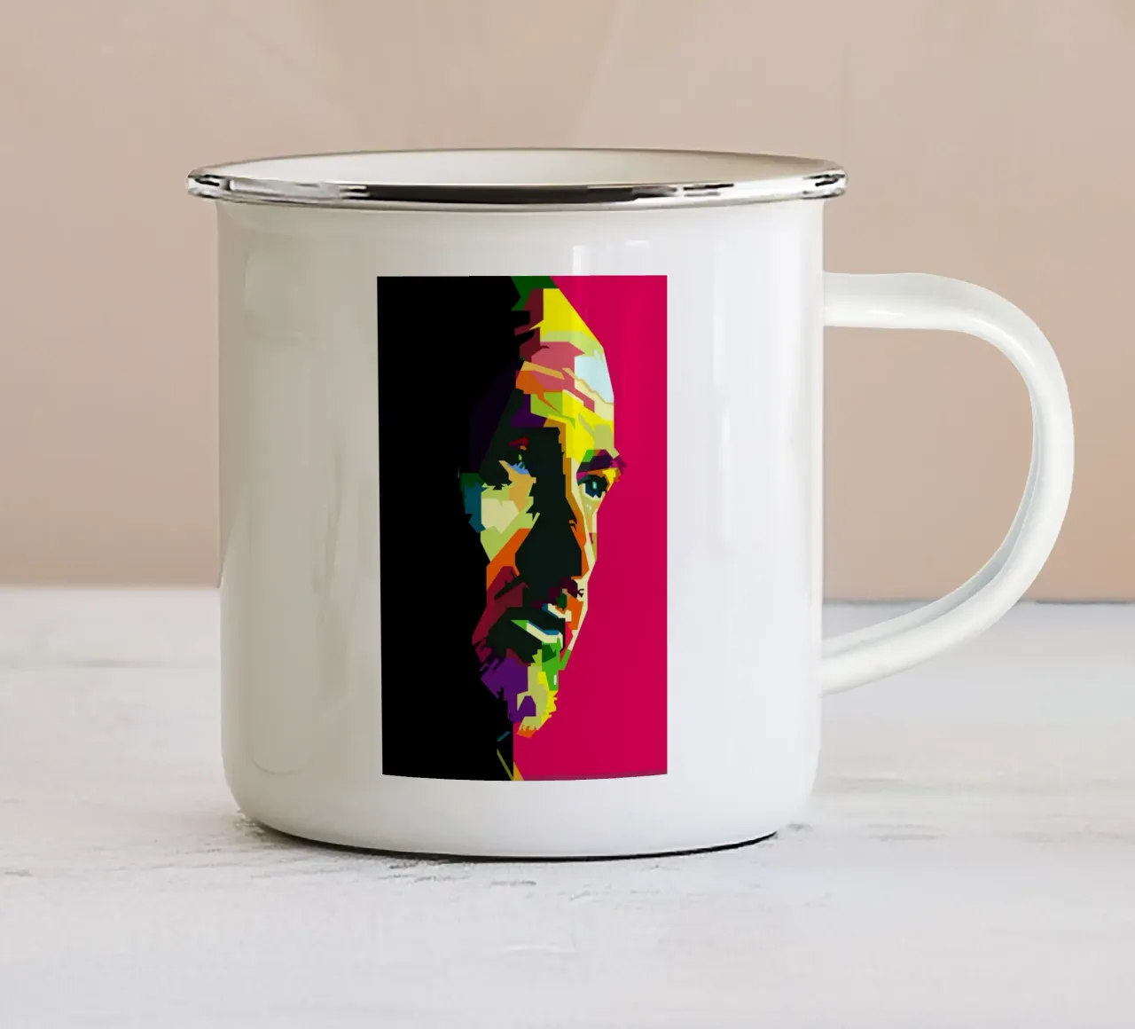 Peter Gabriel Cantante progressista britannico WPAP Trending Now tazza in smalto da Artkreator