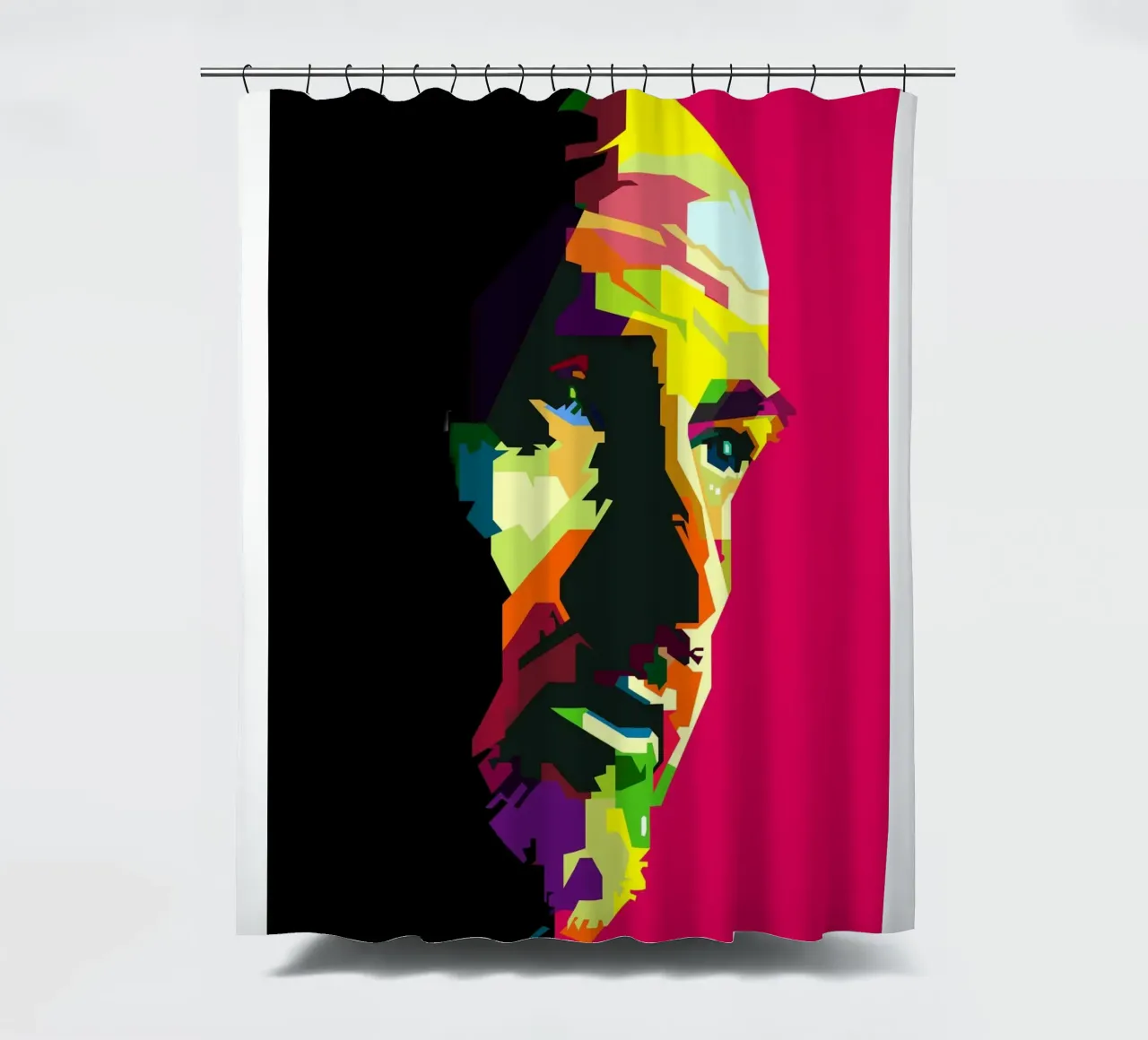 Peter Gabriel Britischer progressiver Sänger WPAP Trending Now Duschvorhang von Artkreator