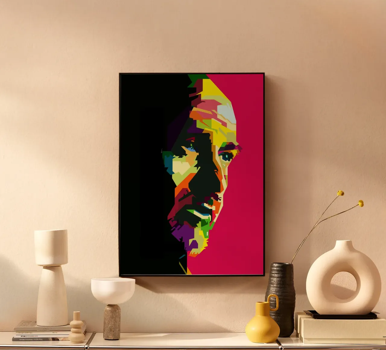Peter Gabriel Cantante progressista britannico WPAP Trending Now alluminio dibond da Artkreator