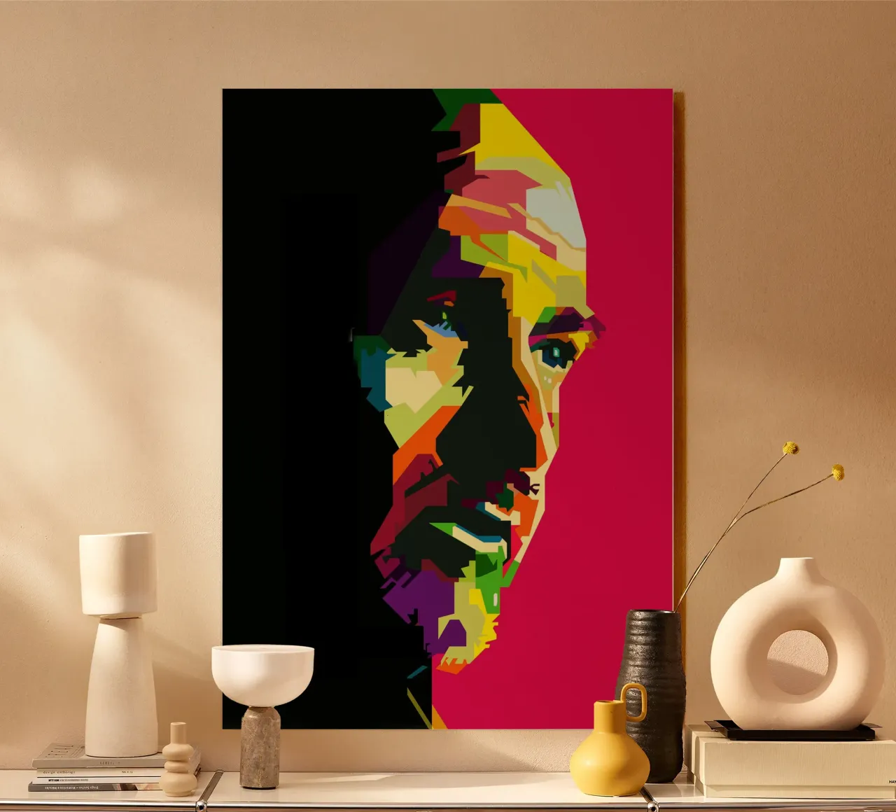 Peter Gabriel Cantante progressista britannico WPAP Trending Now alluminio dibond da Artkreator