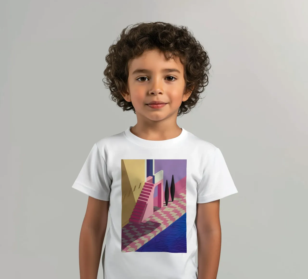 Ombra Viola a bordo piscina t-shirt bambini da Stone Patina