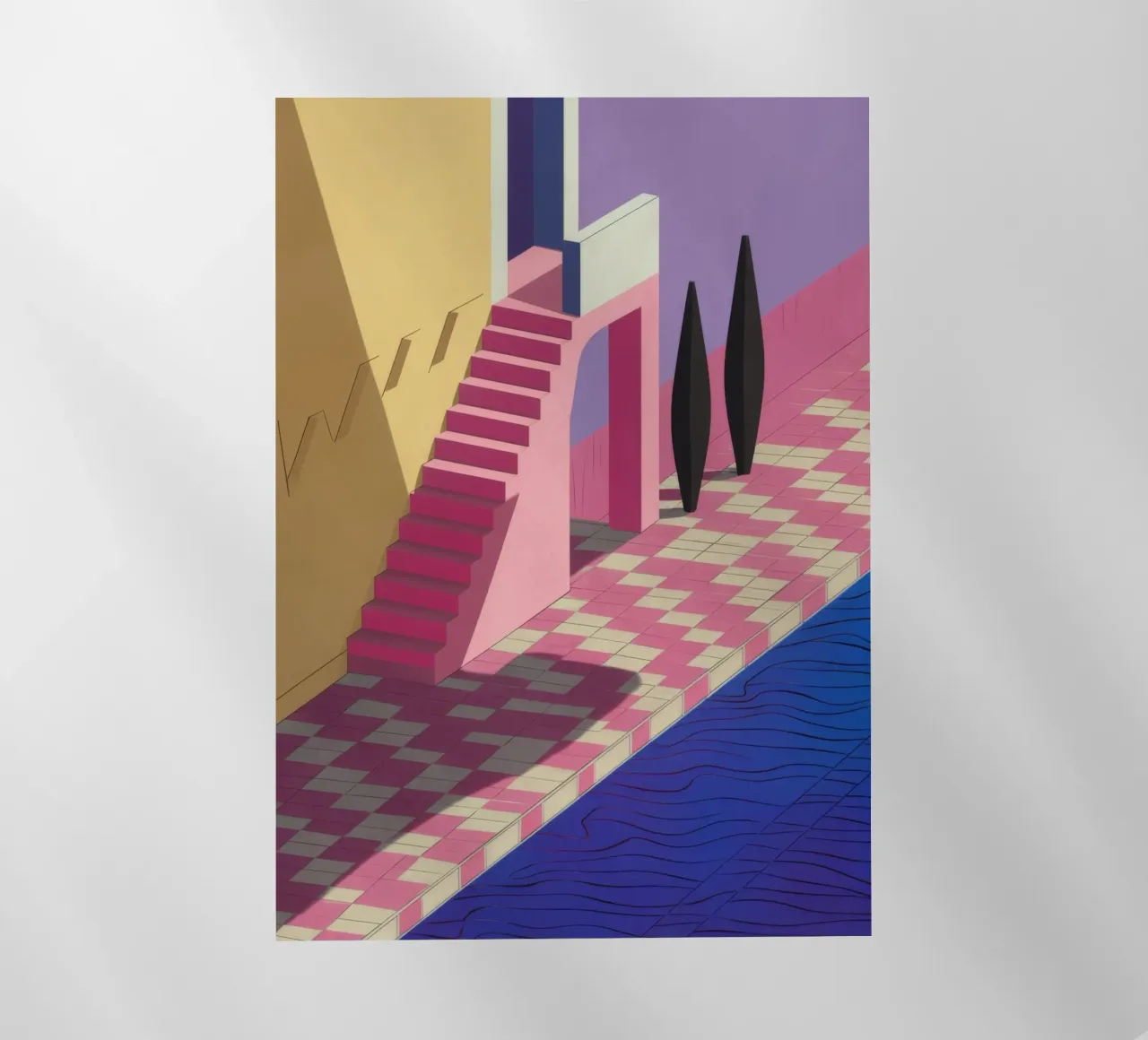 Ombra Viola a bordo piscina pellicola backlit da Stone Patina