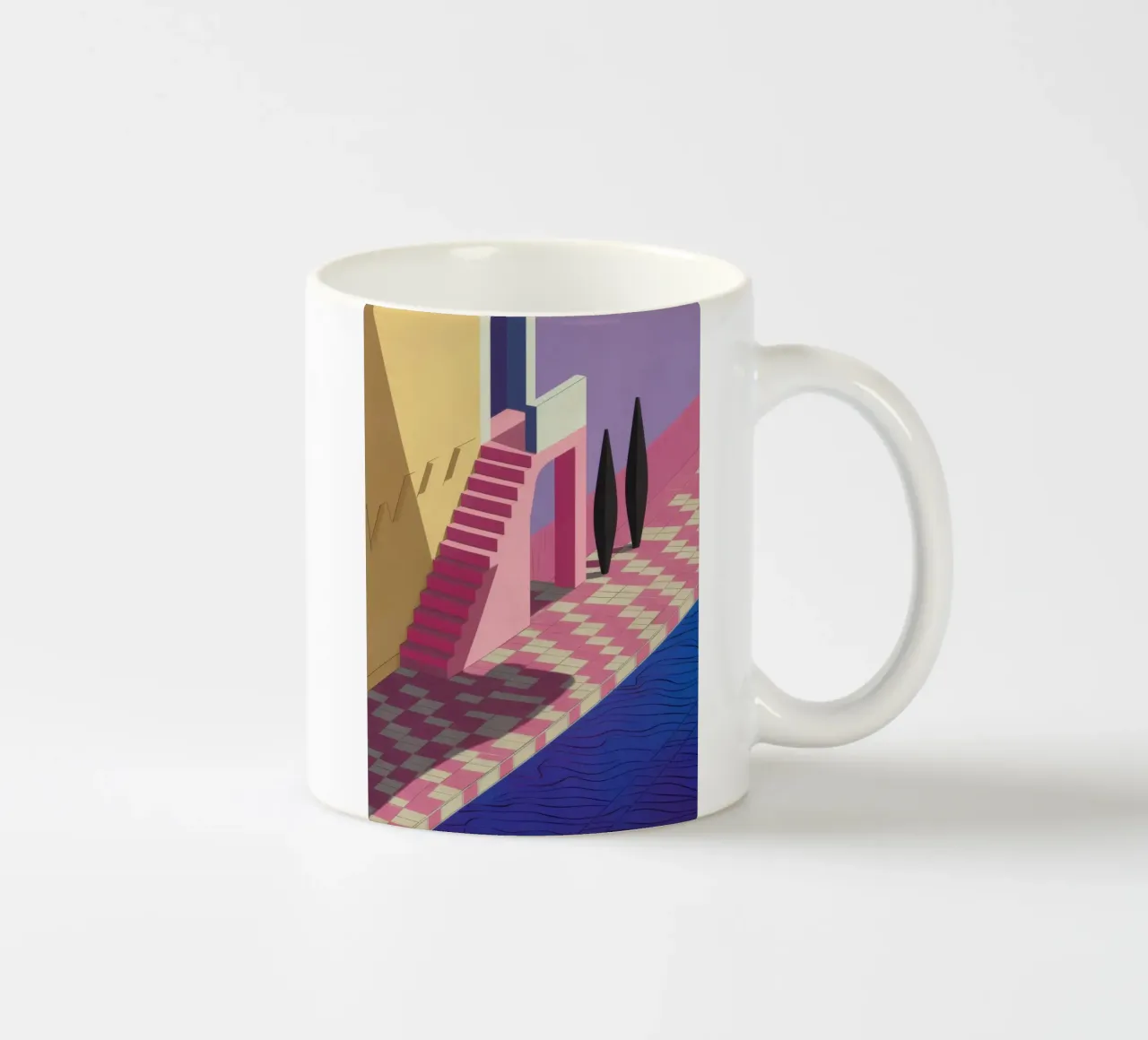 Violet Poolside Shadow ceramic mug by Stone Patina