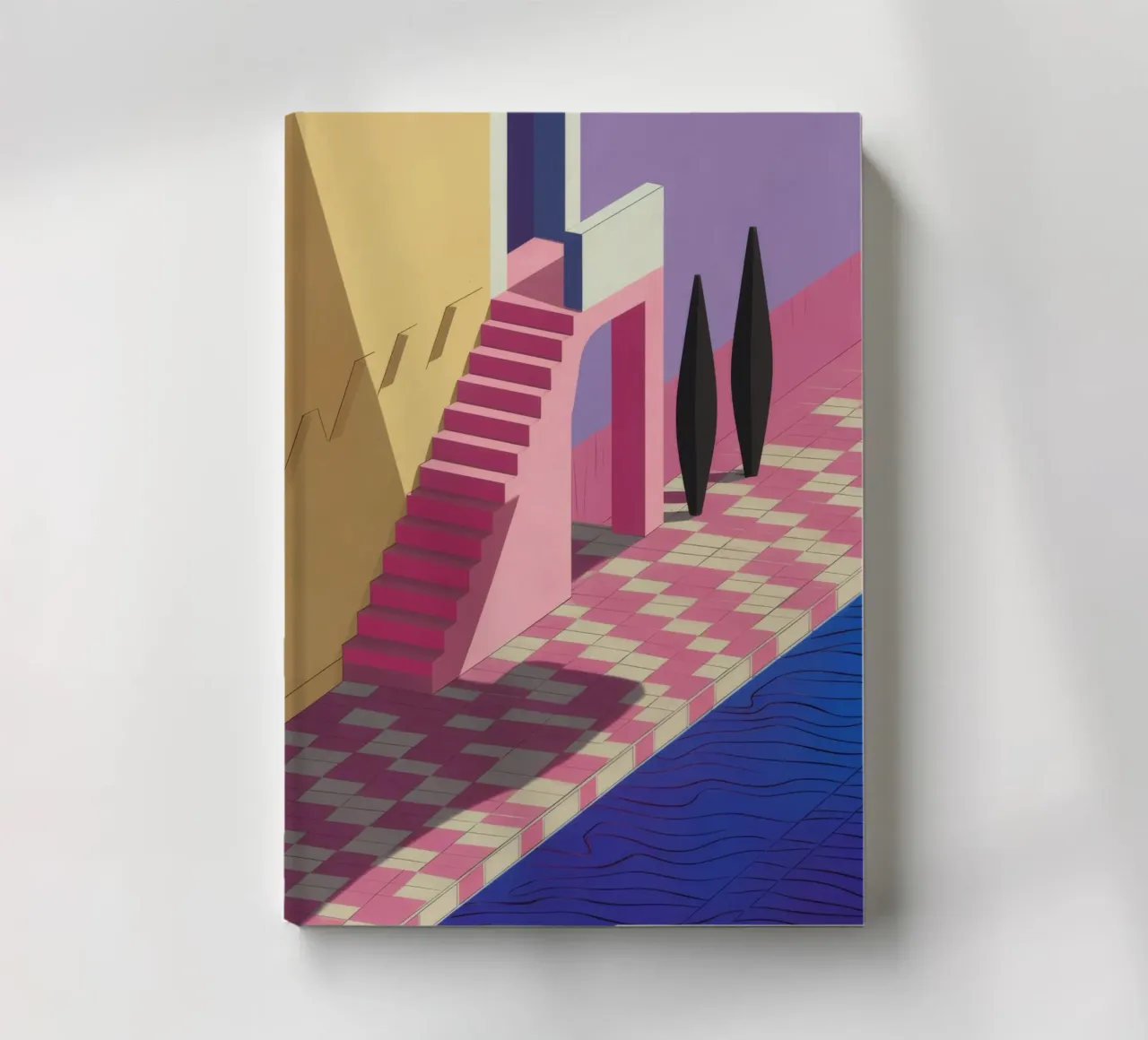 Violet Poolside Shadow notebook by Stone Patina