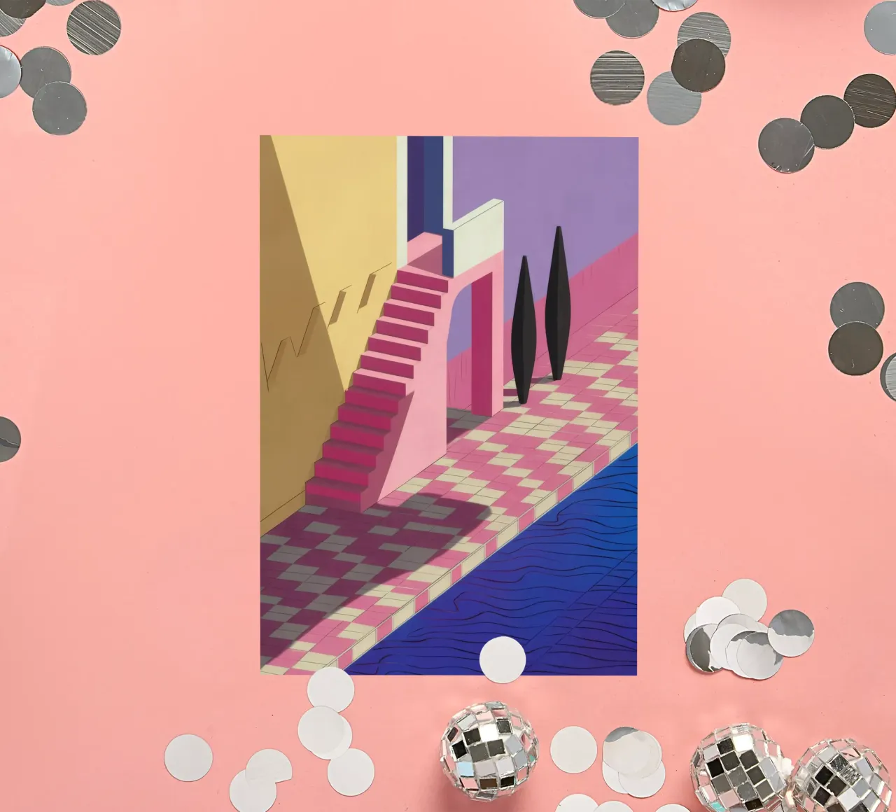 Violet Poolside Shadow sticker by Stone Patina