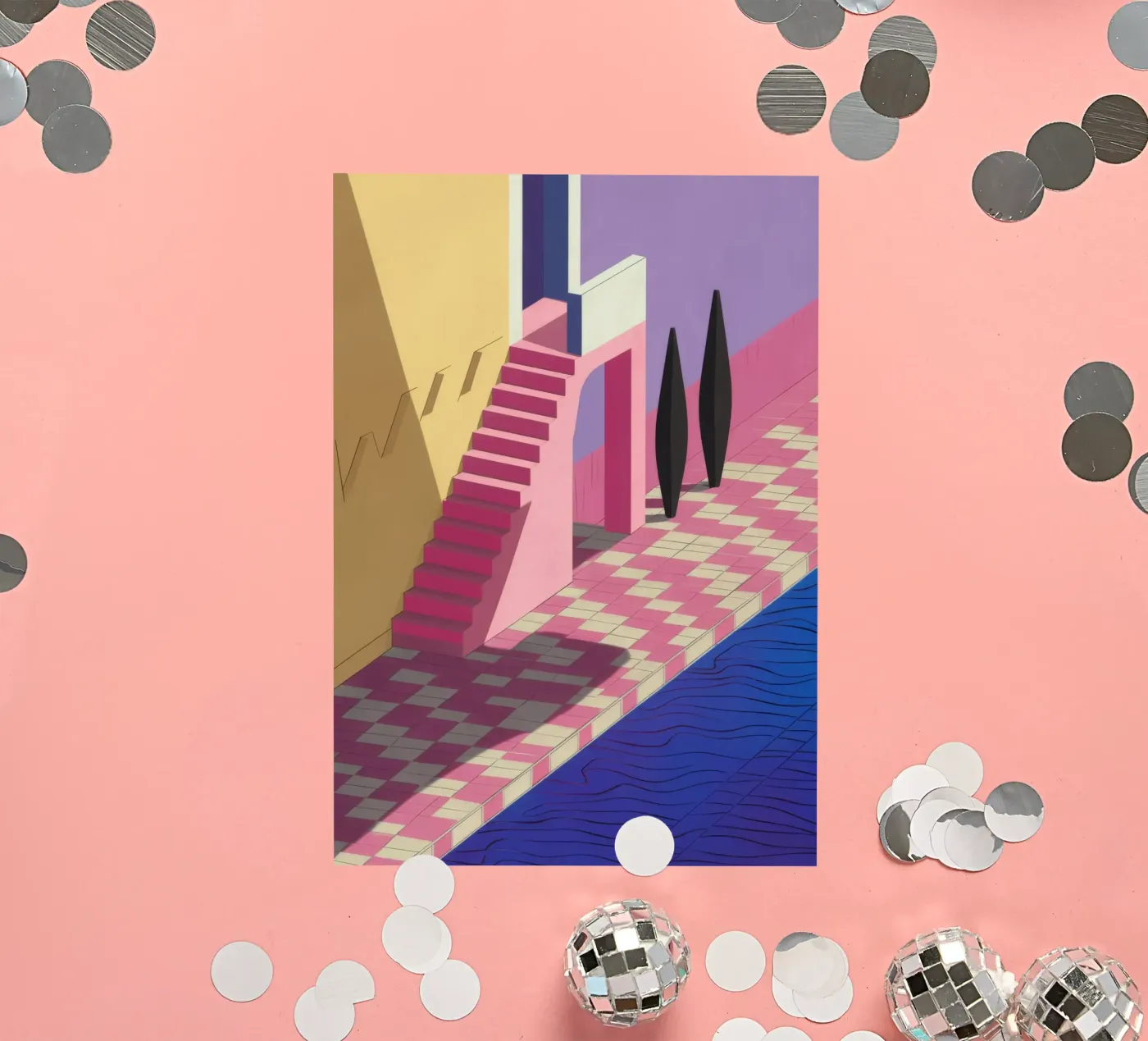 Ombra Viola a bordo piscina adesivo da Stone Patina