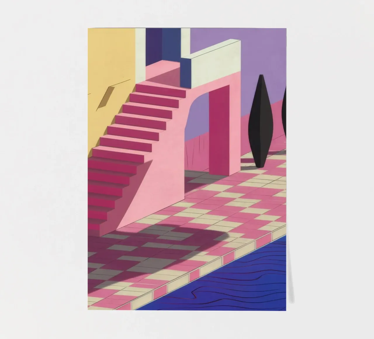 Violet Poolside Shadow sticker sheet by Stone Patina