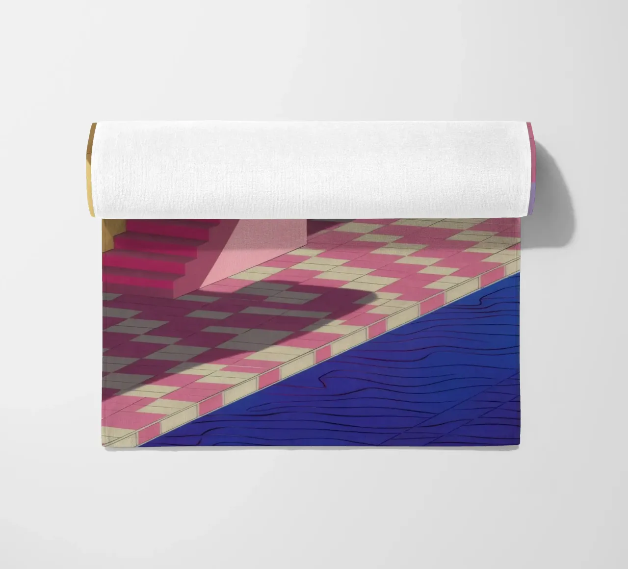 Ombra Viola a bordo piscina telo mare da Stone Patina