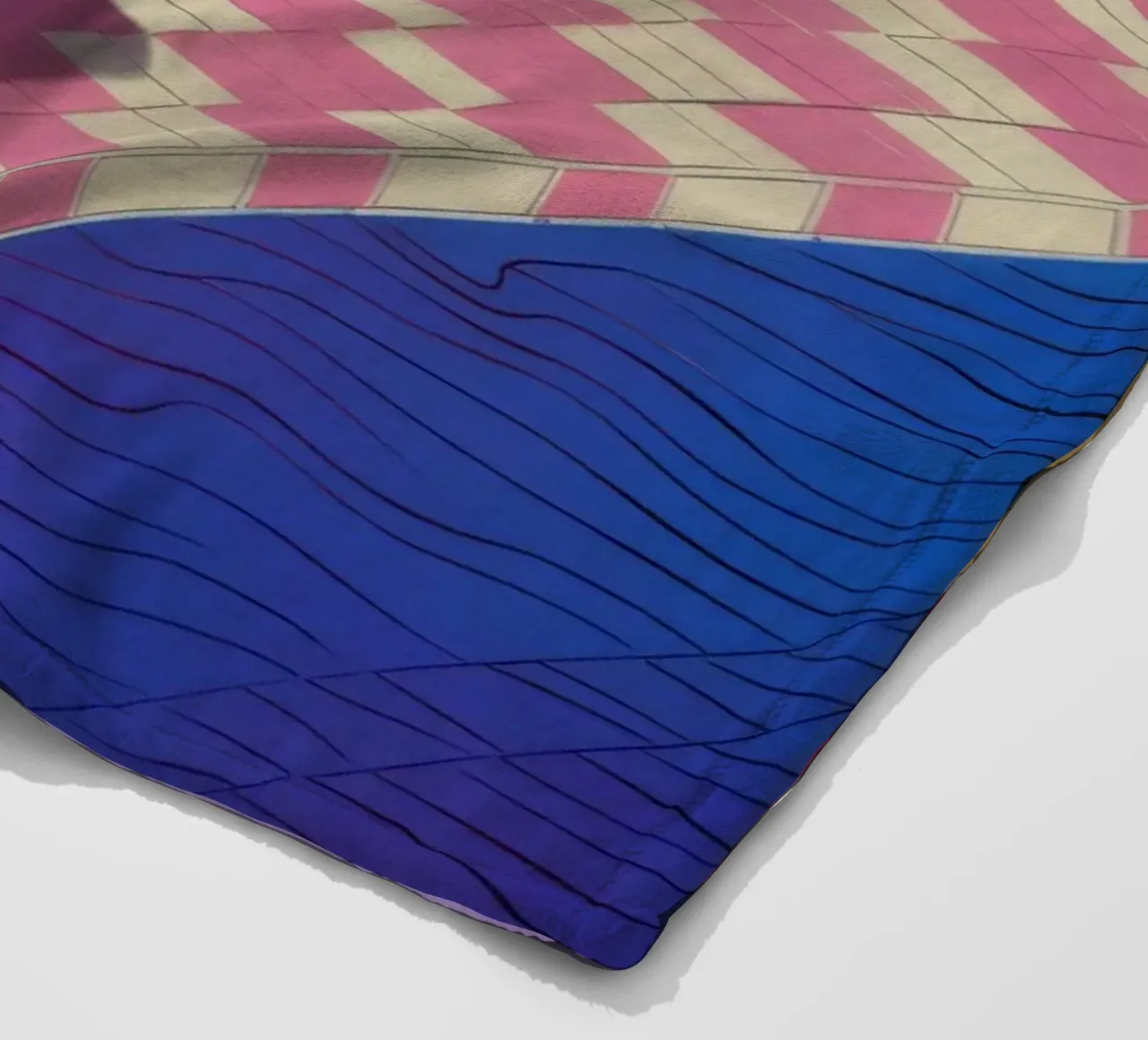 Violet Schaduw Zwembad fleecedeken van Stone Patina