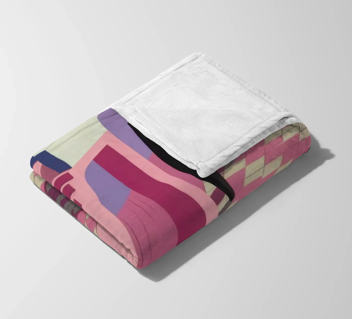 Violet Poolside Shadow fleece blanket by Stone Patina