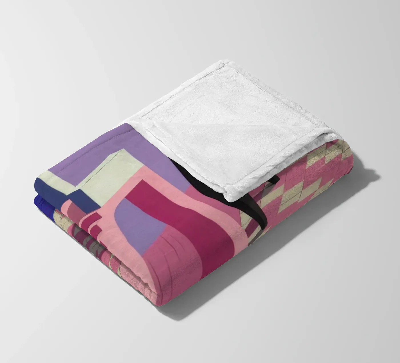 Violet Poolside Shadow fleece blanket by Stone Patina