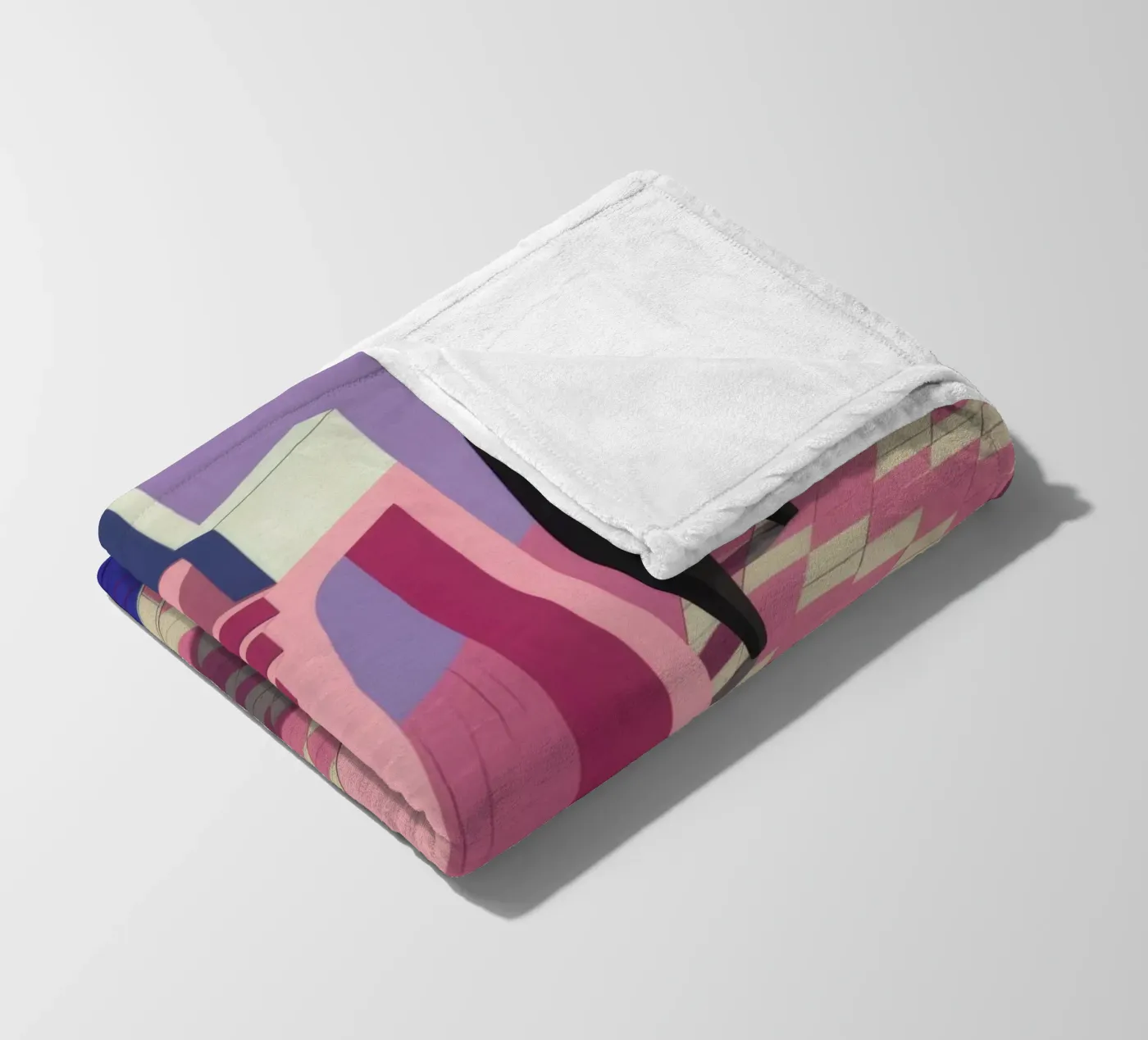 Violet Poolside Shadow fleece blanket by Stone Patina