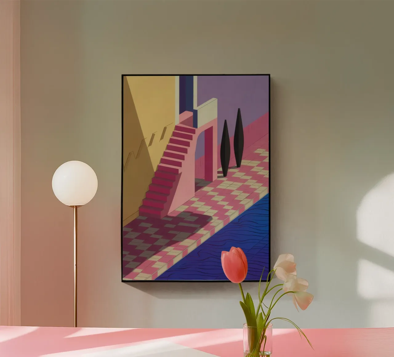 Violet Poolside Shadow plexiglass da Stone Patina