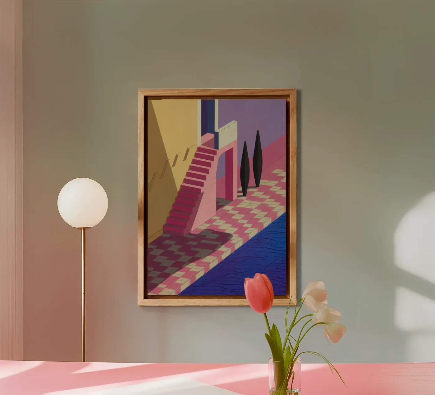 Violet Poolside Shadow forex plate by Stone Patina