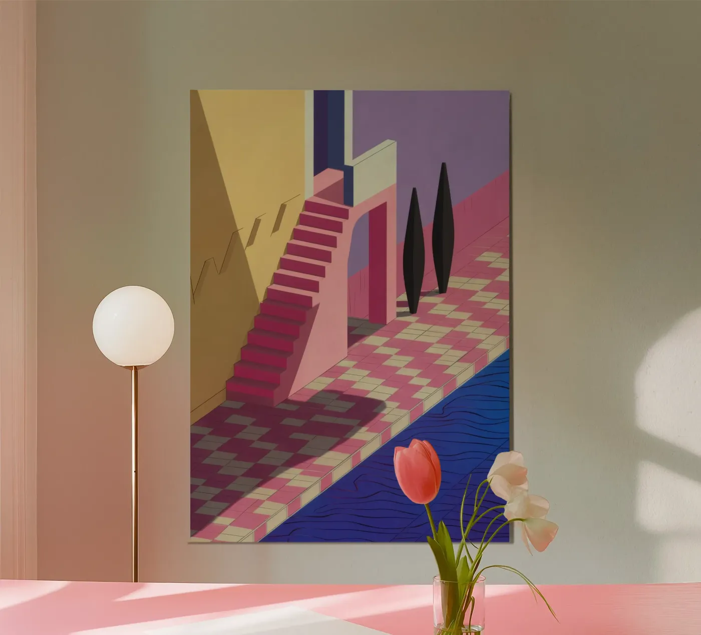 Violet Poolside Shadow forex plate by Stone Patina