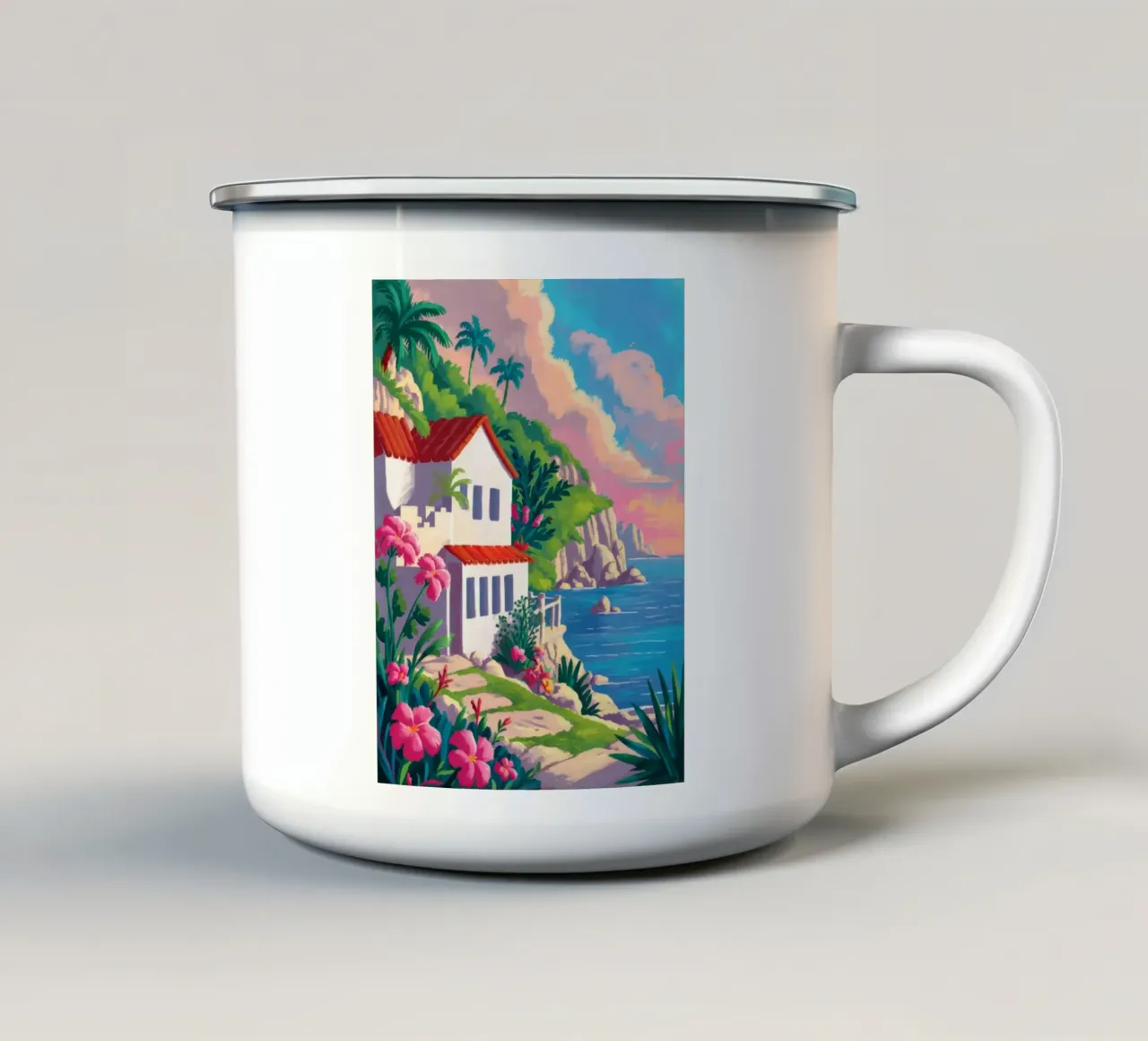 Sunset Cove Splendor tazza in smalto da Jasper Rune