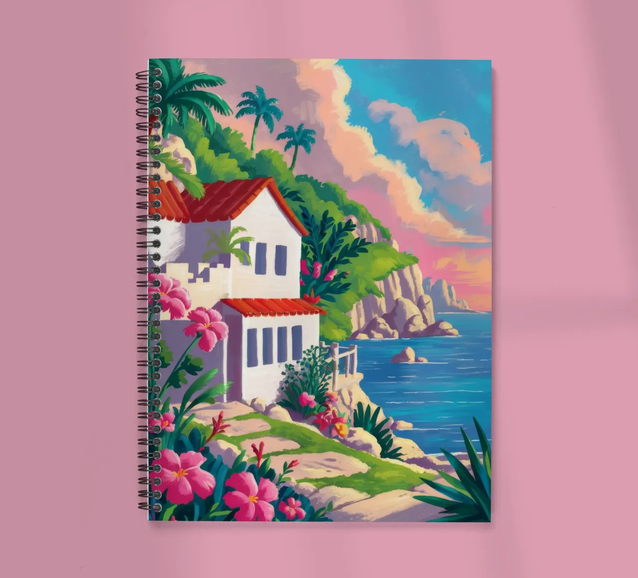 Sunset Cove Splendor spiral notebook by Jasper Rune