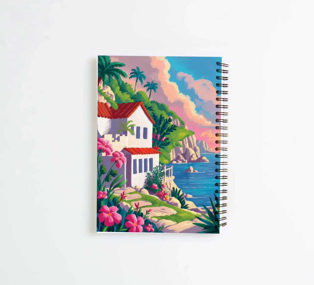 Sunset Cove Splendor spiral notebook by Jasper Rune