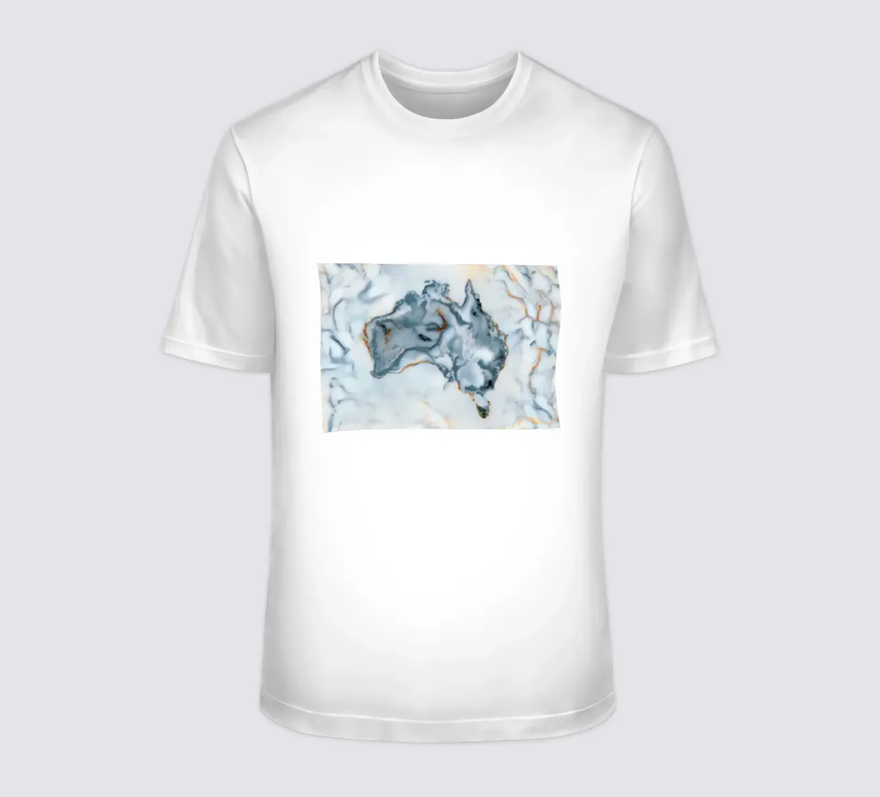 Australia Marble Map t-shirt da Octavian