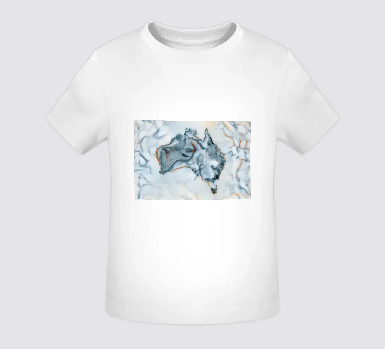 Australia Marble Map maglietta neonato da Octavian