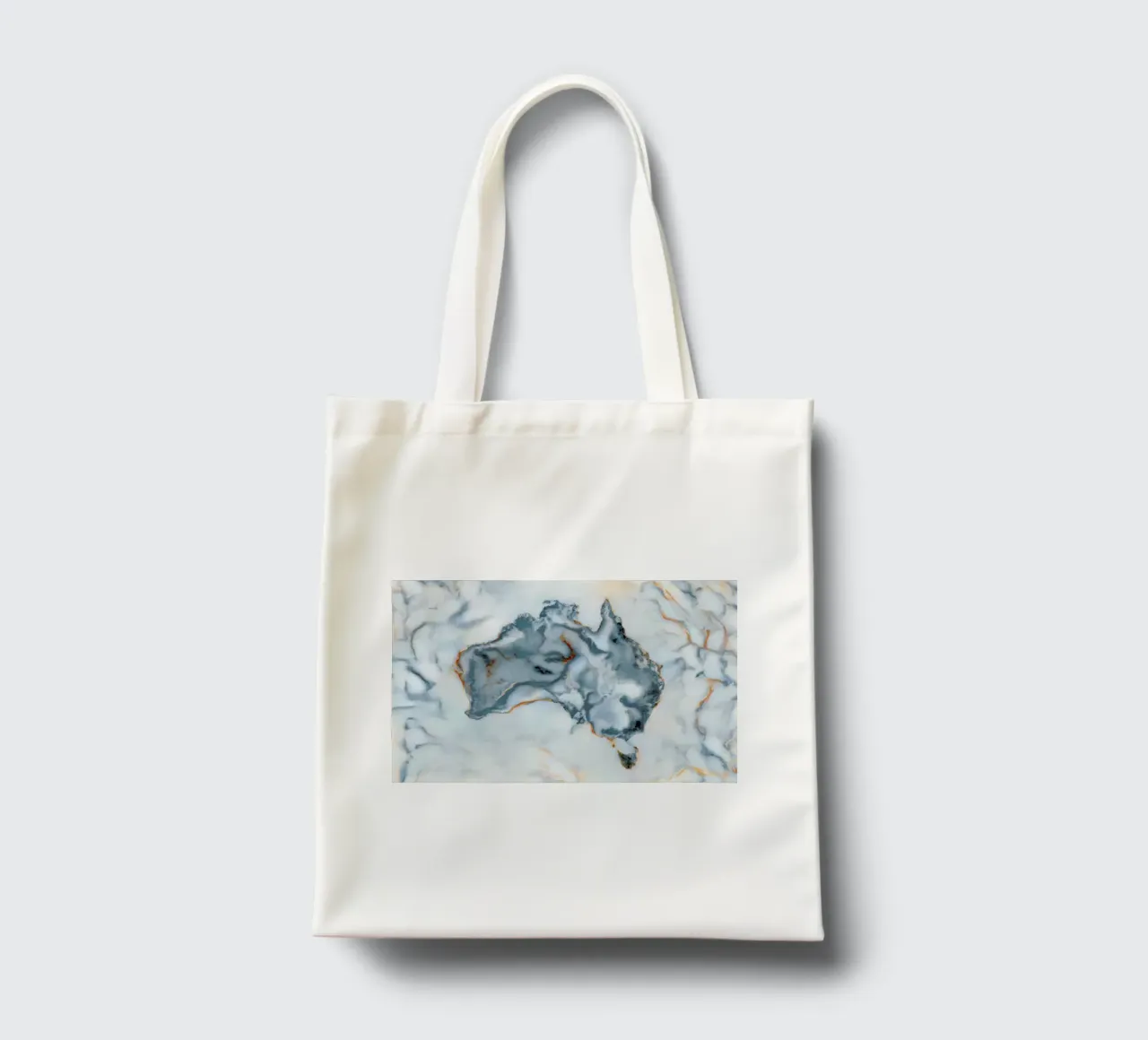 Australia Marble Map borsa in juta da Octavian